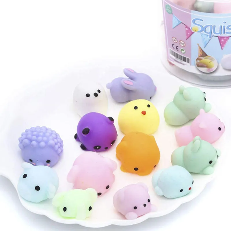 24 Barrel Squeezing Toy Flexible Glue Pressure Reduction Toy Doll Small Ball Ins Squeezing Toy Student Small Gift