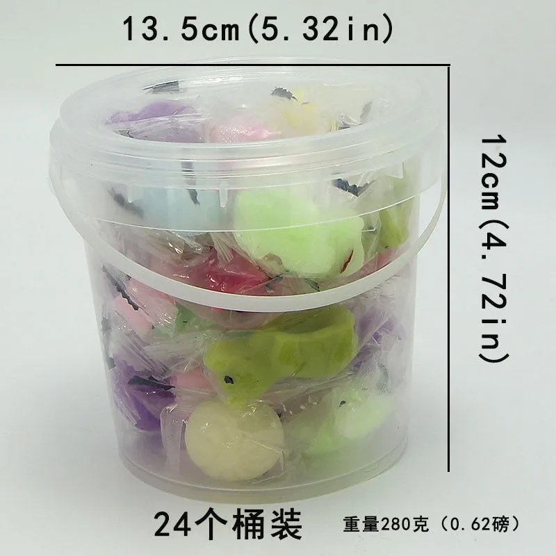 24 Barrel Squeezing Toy Flexible Glue Pressure Reduction Toy Doll Small Ball Ins Squeezing Toy Student Small Gift