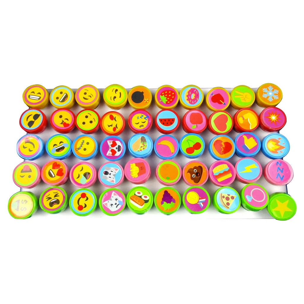 Emoji Assorted Stampers for Kids - 50 Pcs