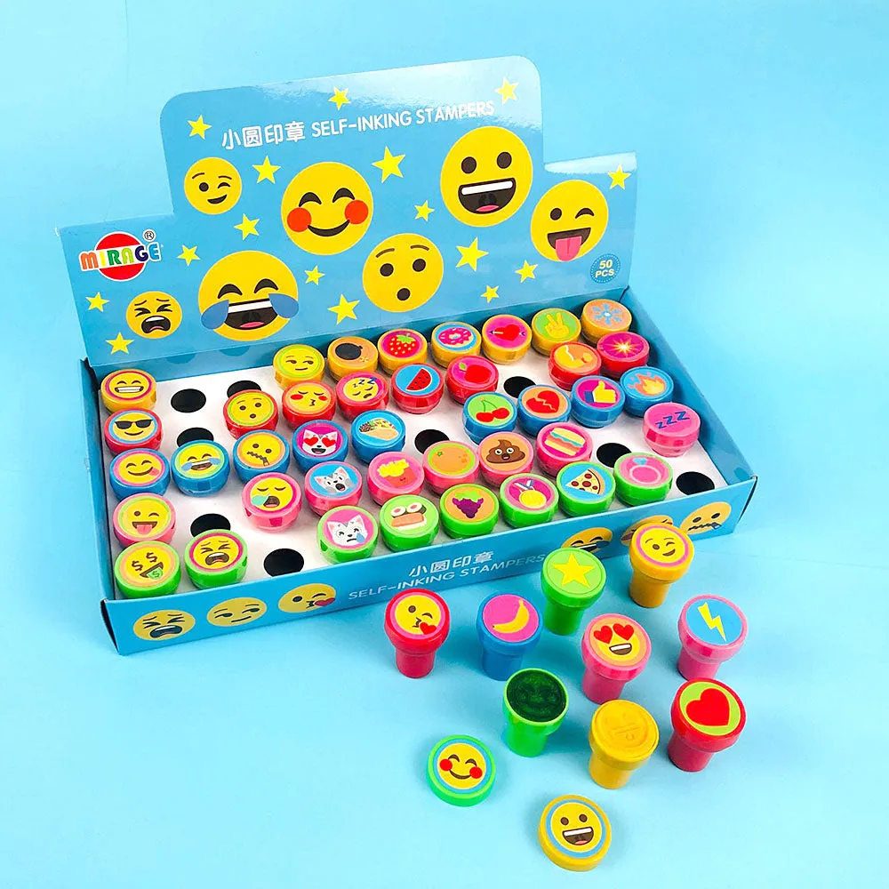 Emoji Assorted Stampers for Kids - 50 Pcs