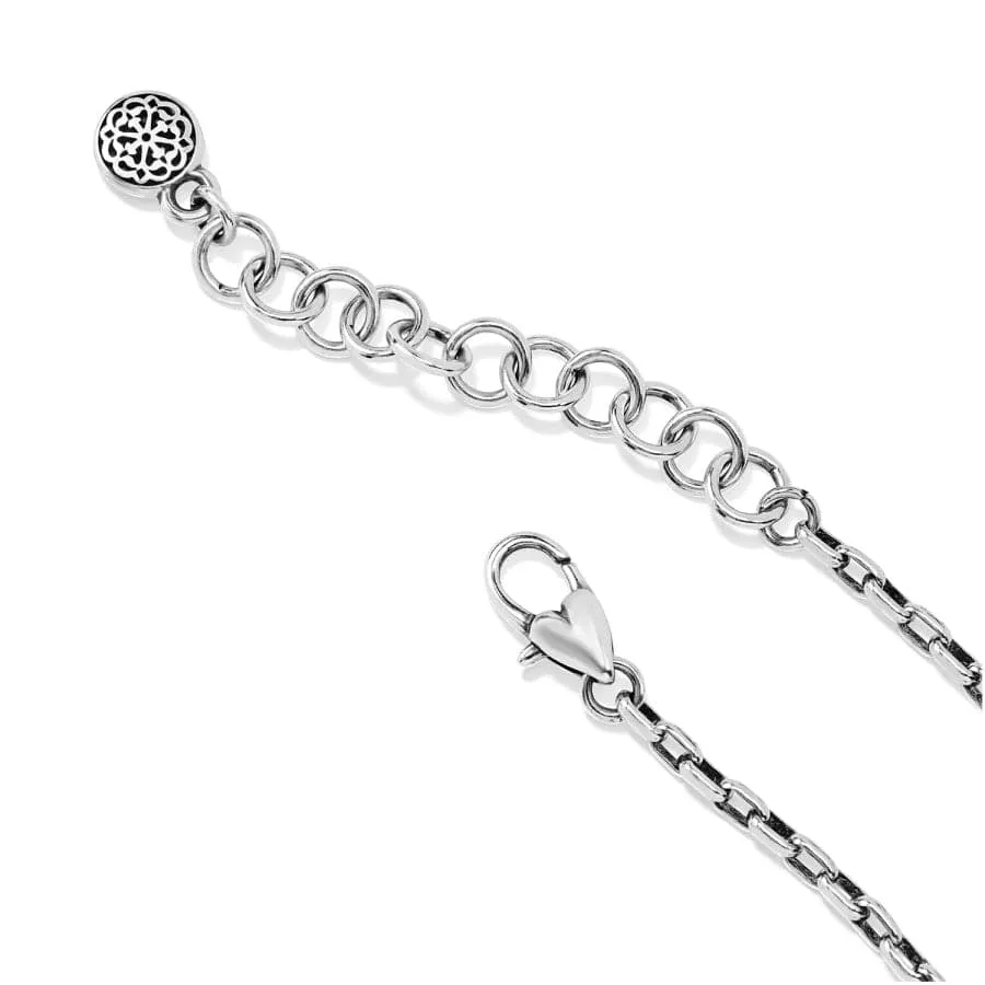 Ferrara Virtue Crescent Moon Pendant Necklace