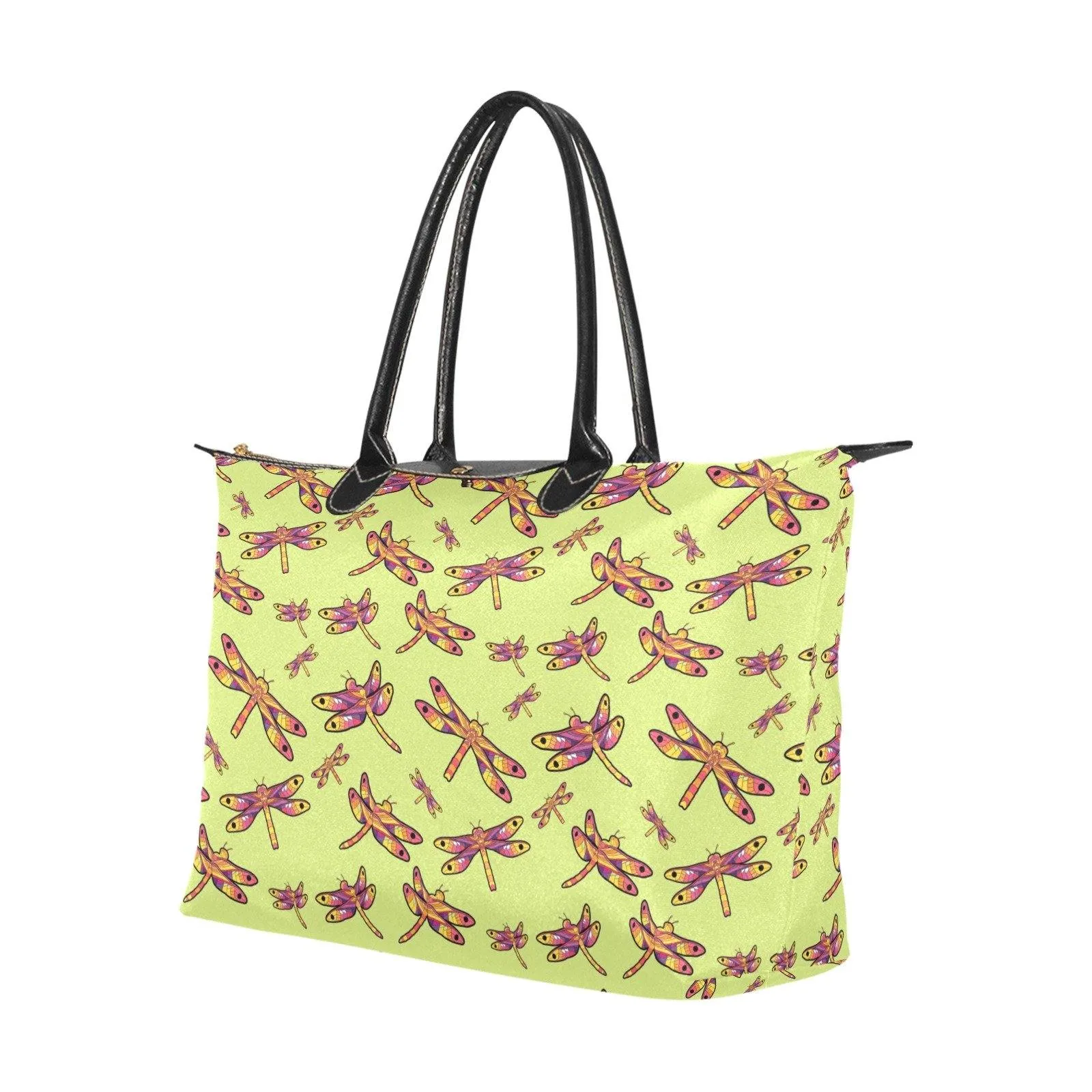 Gathering Lime Single-Shoulder Lady Handbag