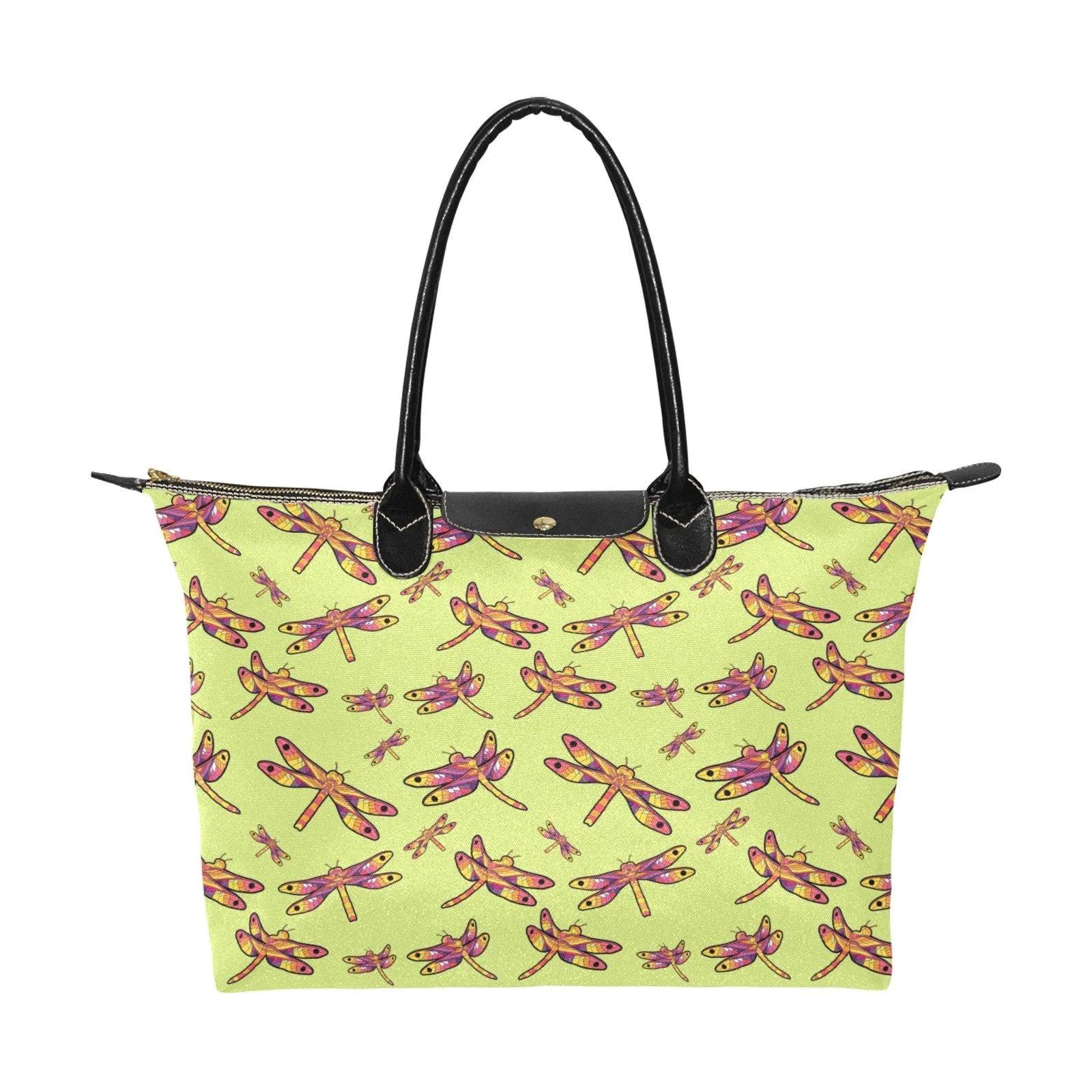 Gathering Lime Single-Shoulder Lady Handbag