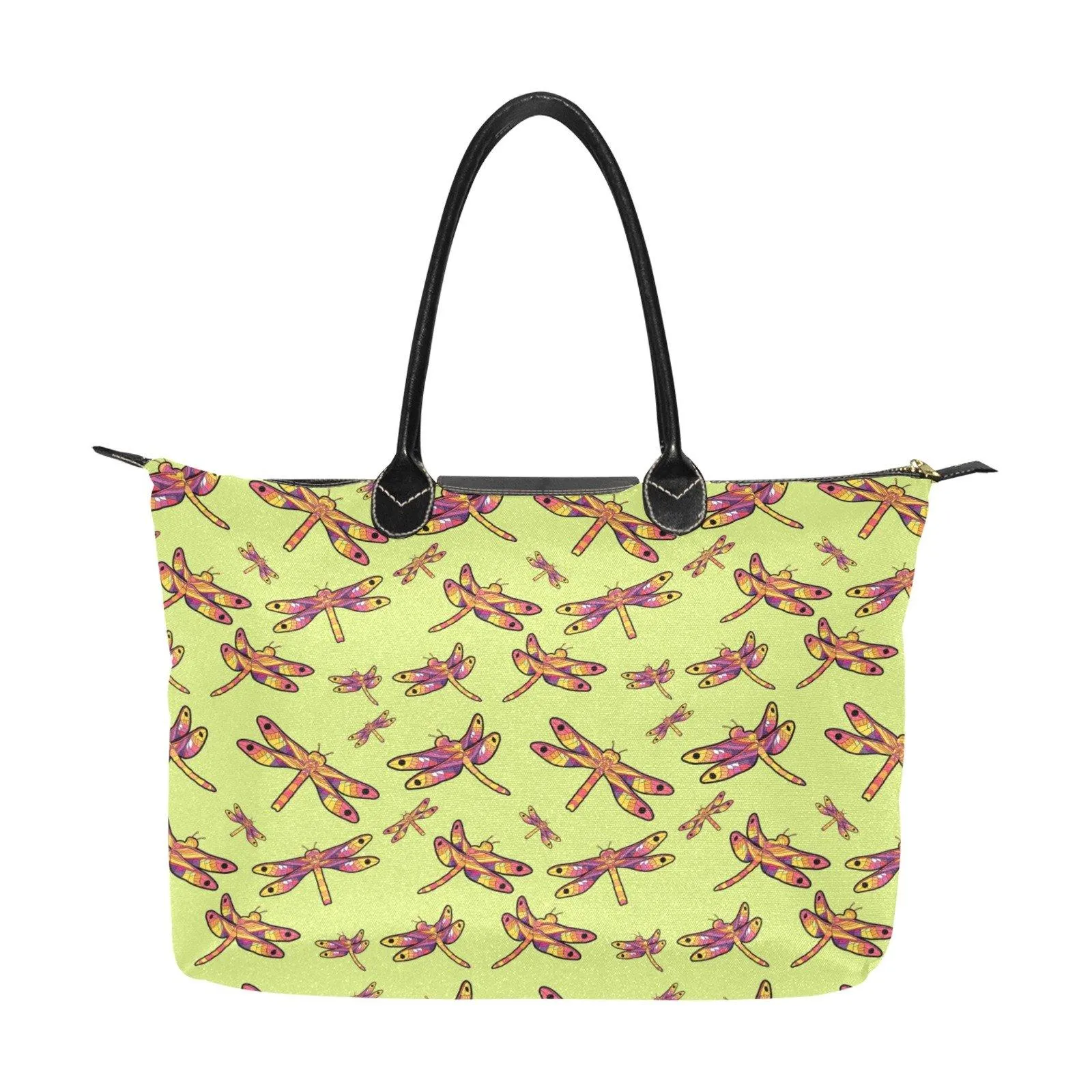 Gathering Lime Single-Shoulder Lady Handbag