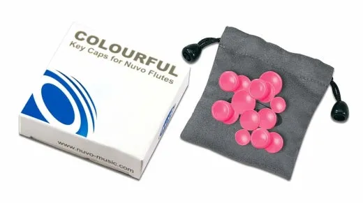 Nuvo N225KCPK Coloured Key Caps for Nuvo Student Flute/jFlute (Pink)