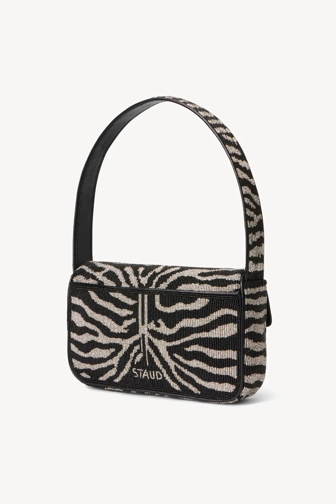 TOMMY BEADED BAG | BLACK WHITE