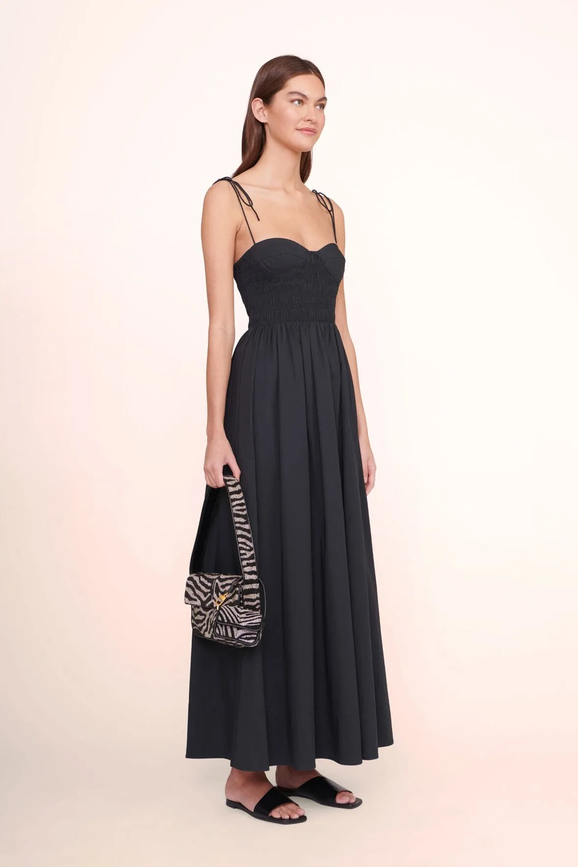 TOMMY BEADED BAG | BLACK WHITE