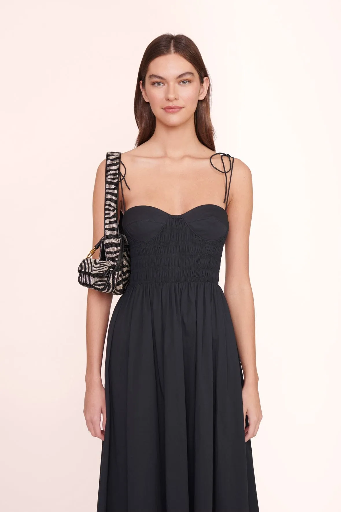 TOMMY BEADED BAG | BLACK WHITE