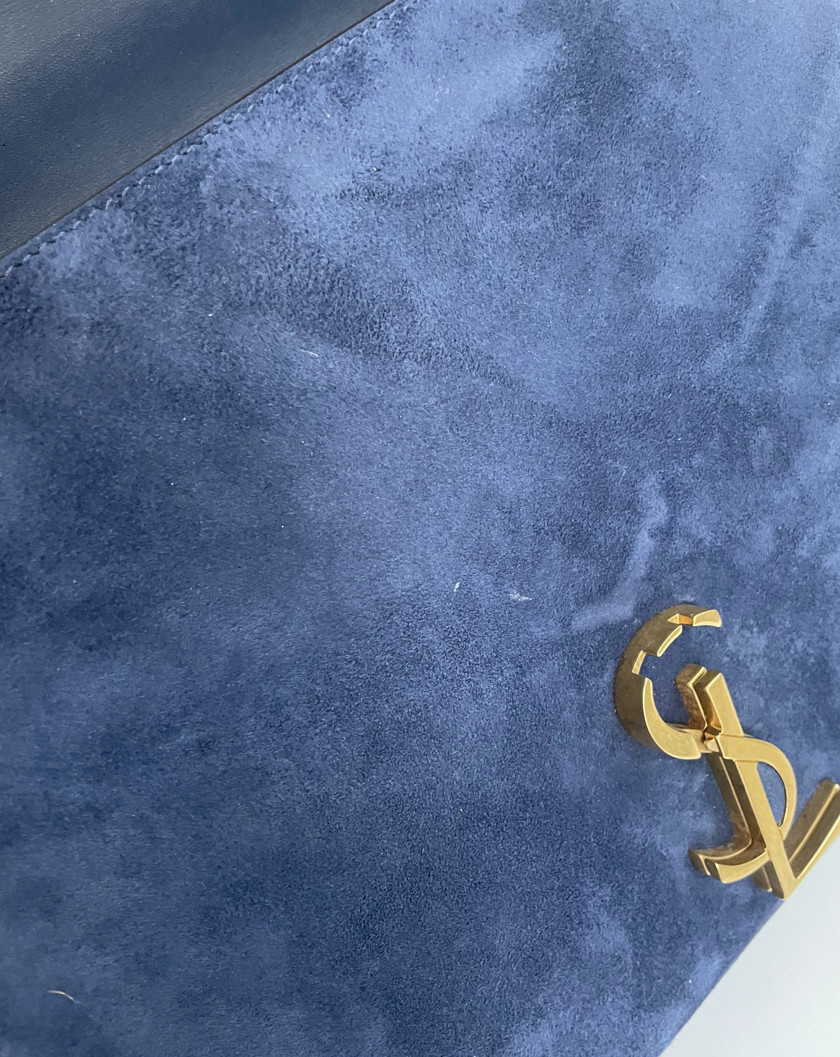 YSL | CASSANDRA TOP HANDLE MED. | NAVY